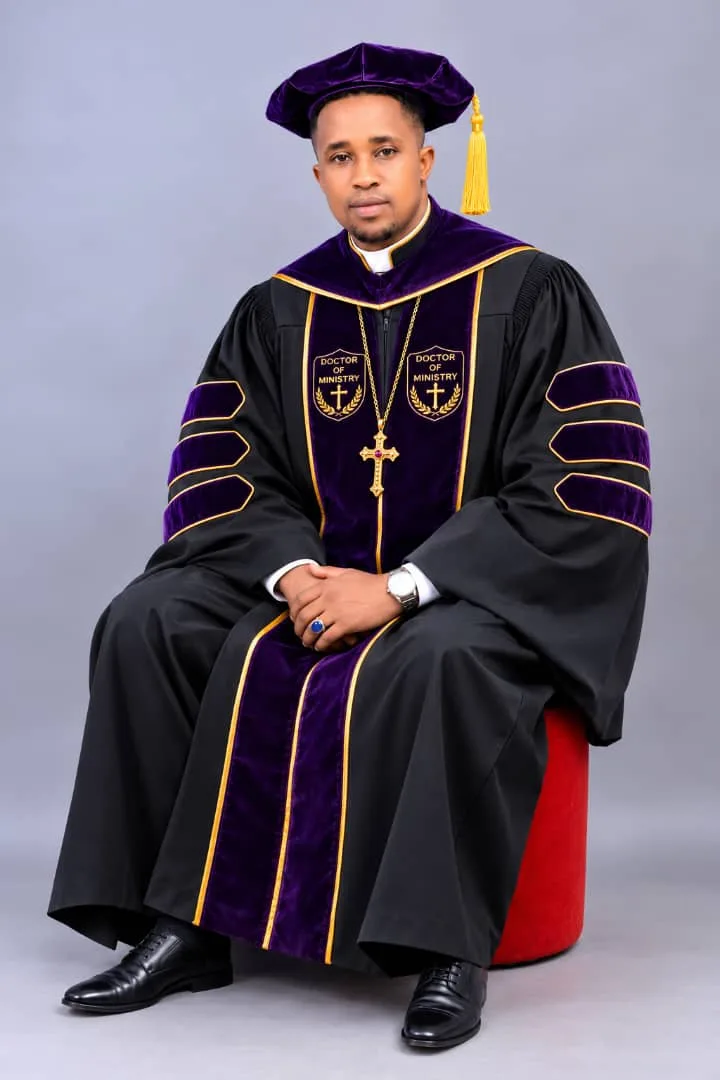Apostle Dr Prince Nana Tuffour in academic regalia